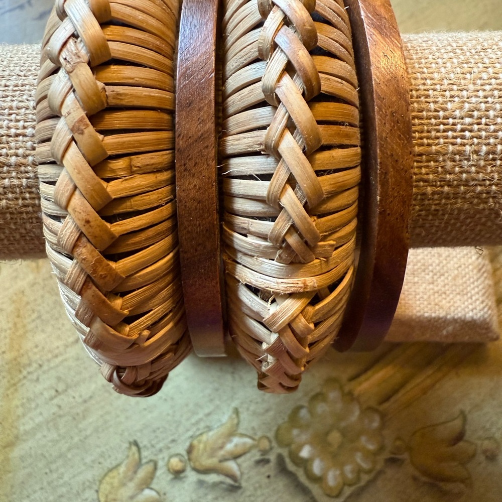Natural Woven Bracelet Set